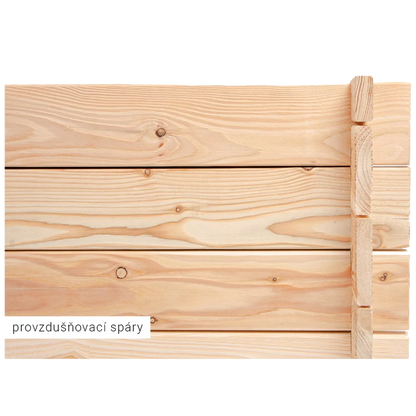 Dřevěný vyvýšený záhon z modřínu - střední | 135x70x50